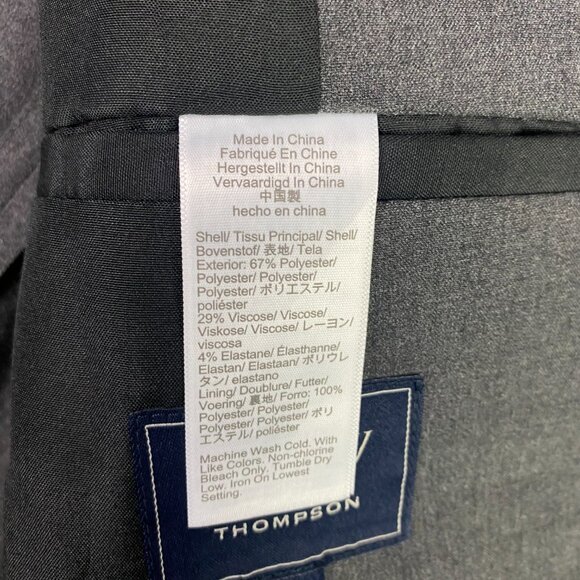 NWOT J. CREW Thompson Performance Suit Jacket Blazer Sport Coat Men's 38R Gray - Picture 8 of 16